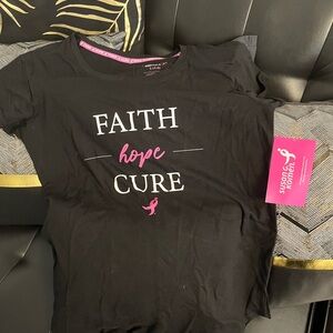 Breast Cancer Awareness 'Faith Hope Cure' T-Shirt